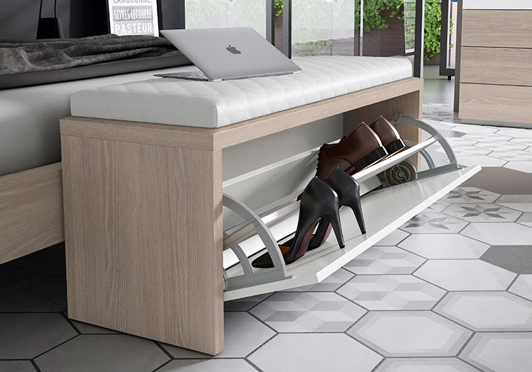 Banqueta Zapatero Tapizada