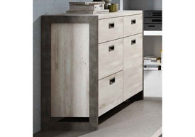 Comoda 1/Puerta y 4 cajones.