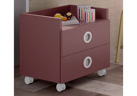 Mesilla 2 Cajones con Ruedas