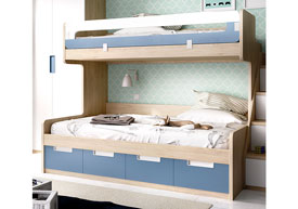 Litera con Cama Inferior 135 cm