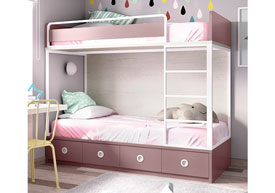 Litera Metlica con 4 Contenedores