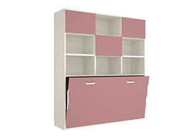 Cama Abatible Horiz. Con Estantera