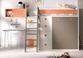 Tren Juvenil con escritorio