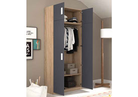 Armario 2 Puertas con Altillo