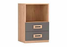 Mesita 2 Cajones y Hueco