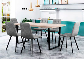 Conjunto Mesa Comedor y 6 Sillas
