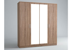 Armario 4 Puertas y 2 Lunas