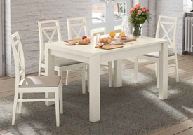 Conjunto Mesa Comedor Ext. y 4 Sillas.