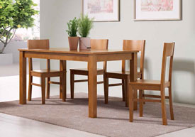 Conjunto Mesa Comedor Ext. y 4 Sillas.