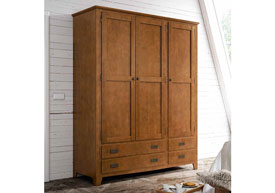 Armario 3 Puertas y 4 Cajones