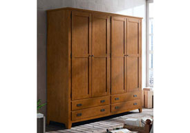 Armario 4 Puertas y 4 Cajones