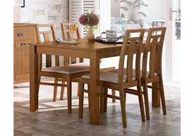 Conjunto Mesa Comedor Ext. y 4 Sillas.