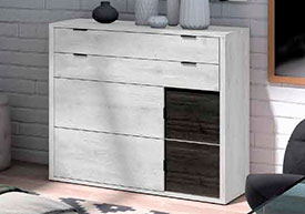 C�moda 2 cajones + 2 contenedores