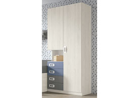 Armario 2 Puertas / 4 Cajones