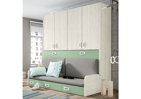 Cama Abatible con cajonera