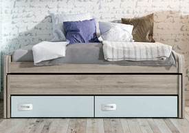 Compacto Cama Oculta 2 Cajones