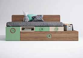 Cama Modular con Arrastre