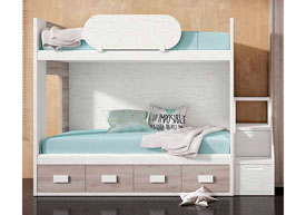 Litera 2 Camas con Escalera