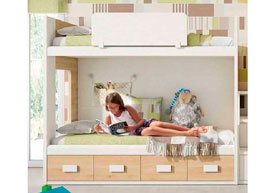 Litera 2 Camas / 4 Cajones 