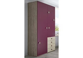 Armario 2 Puertas / 4 Cajones