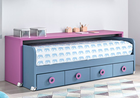 Compacto 4 Cajones con Escritorio