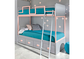 Litera con 4 Contenedores 