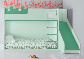 Litera Infantil con Arcón Tobogán