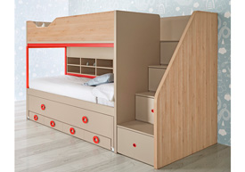 Litera con Cama Desplaz. y 4 Cj.