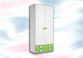 Armario 2 Puertas + 2 Cajones