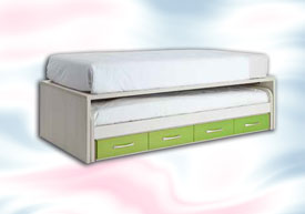Compacto (45) Cama Desplazable + 4 Cajones